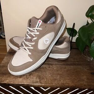 Airwalk Ariel Mens 13M Beige Suede Lace Up Sneakers Casual Skateboard Retro